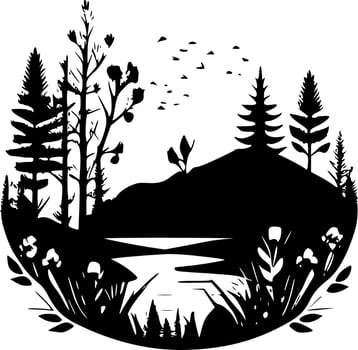 Nature - High Quality Vector Logo - Vector illustration ideal for T-shirt graphic
