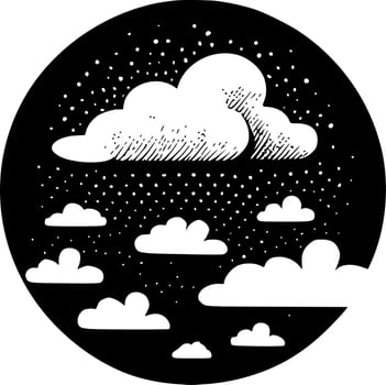 Clouds - High Quality Vector Logo - Vector illustration ideal for T-shirt graphic