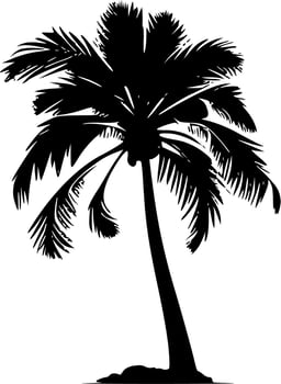Palm Tree - Minimalist and Flat Logo - Vector illustration