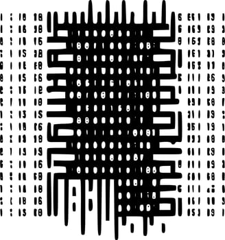 Binary Code - High Quality Vector Logo - Vector illustration ideal for T-shirt graphic