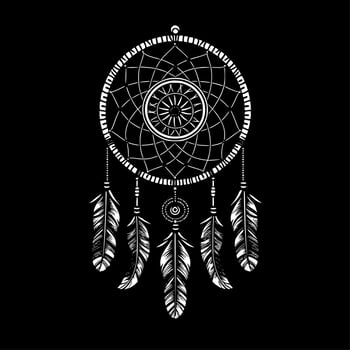 Dream Catcher - High Quality Vector Logo - Vector illustration ideal for T-shirt graphic
