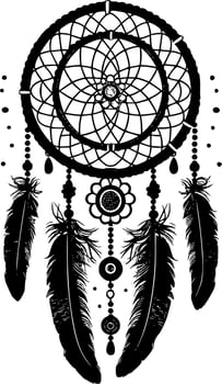 Dream Catcher - Minimalist and Flat Logo - Vector illustration