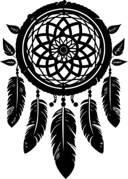 Dream Catcher - Minimalist and Flat Logo - Vector illustration