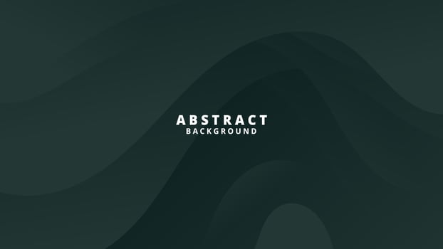 Abstract Gradient Dark green liquid Wave Background vector