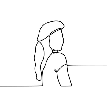 people line art drawing vector
