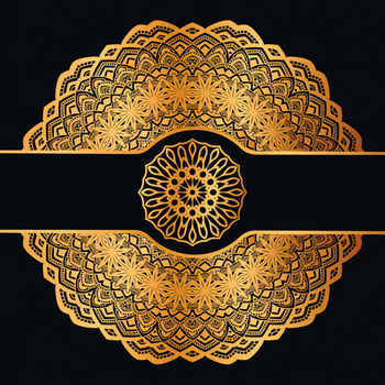 Islamic Arabic Background Soft Cream Color with Mandala Ornament and Frame vector