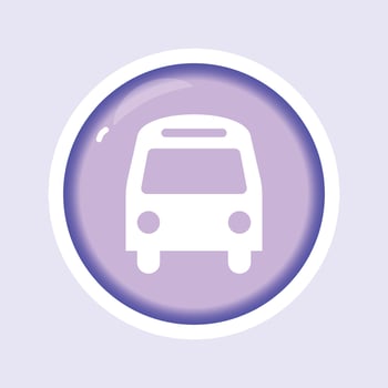 travel car flat gradient vector icon illustration