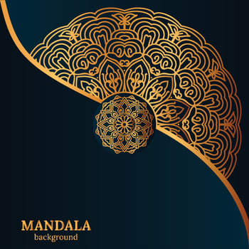 Ornamental luxury mandala pattern background with royal golden arabesque pattern Arabic Islamic east style. Traditional Turkish, Indian motifs. Great for fabric and textile, wallpaper, packaging etc vector