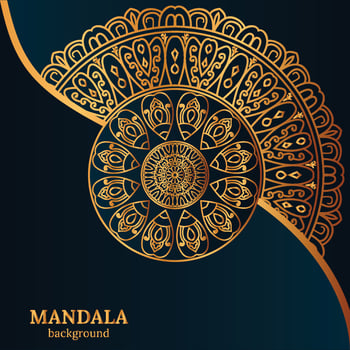 Ornamental luxury mandala pattern background with royal golden arabesque pattern Arabic Islamic east style. Traditional Turkish, Indian motifs. Great for fabric and textile, wallpaper, packaging etc vector
