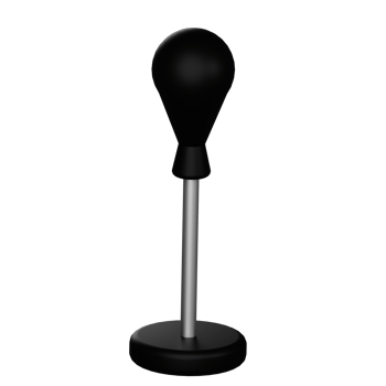 3d icon standing speed ball Isolated on Transparent Background png