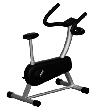 3d icon spin bike Isolated on Transparent Background png