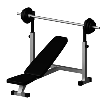 3d icon gym equipment Isolated on Transparent Background png