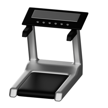 3d icon treadmill Isolated on Transparent Background png
