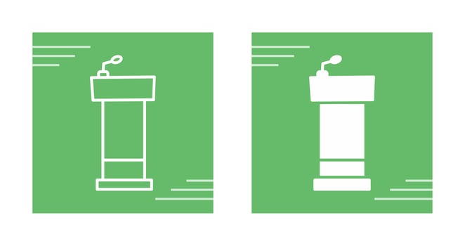 Podium Vector Icon