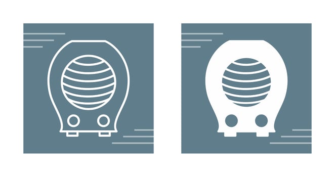 Fan Heater Vector Icon