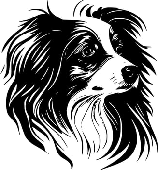 Dog - Minimalist and Flat Logo - Vector illustration