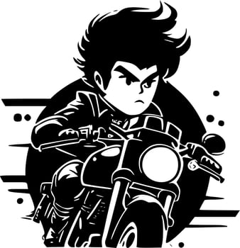 Biker - High Quality Vector Logo - Vector illustration ideal for T-shirt graphic