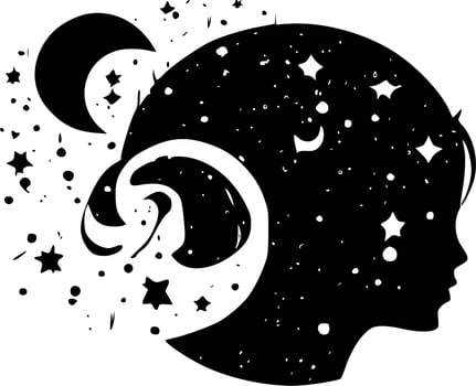Celestial, Minimalist and Simple Silhouette - Vector illustration