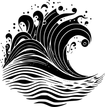 Waves - High Quality Vector Logo - Vector illustration ideal for T-shirt graphic