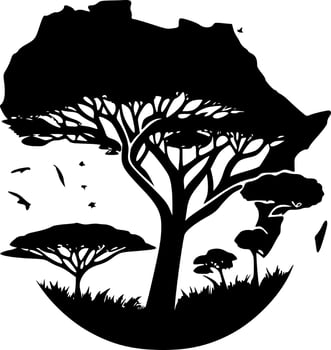 Africa - High Quality Vector Logo - Vector illustration ideal for T-shirt graphic