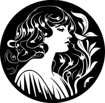 Art Nouveau - Minimalist and Flat Logo - Vector illustration