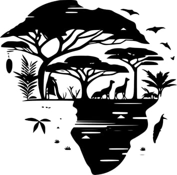 Africa - High Quality Vector Logo - Vector illustration ideal for T-shirt graphic