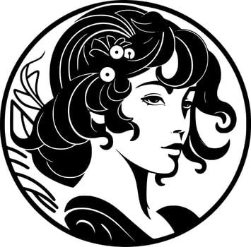 Art Nouveau - Minimalist and Flat Logo - Vector illustration
