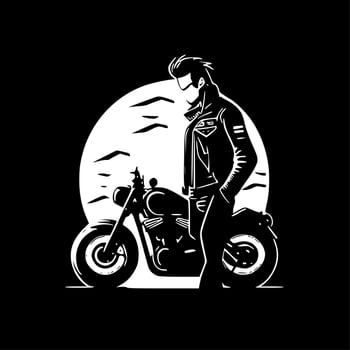Biker - High Quality Vector Logo - Vector illustration ideal for T-shirt graphic