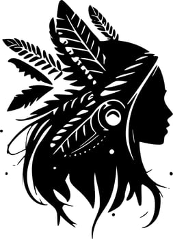 Boho - Minimalist and Flat Logo - Vector illustration