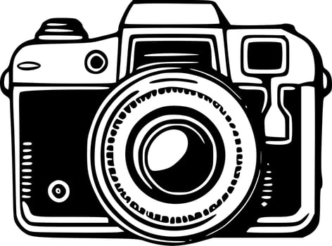 Camera, Minimalist and Simple Silhouette - Vector illustration