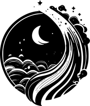 Celestial - Minimalist and Flat Logo - Vector illustration