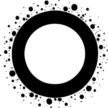 Circle Frame - Minimalist and Flat Logo - Vector illustration
