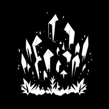 Crystals, Minimalist and Simple Silhouette - Vector illustration