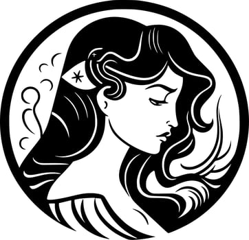 Art Nouveau - Minimalist and Flat Logo - Vector illustration