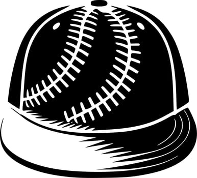 Baseball - Minimalist and Flat Logo - Vector illustration