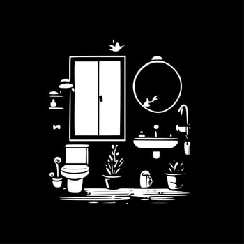 Bathroom - High Quality Vector Logo - Vector illustration ideal for T-shirt graphic