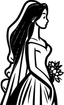 Bridal - Minimalist and Flat Logo - Vector illustration