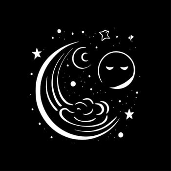 Celestial - Minimalist and Flat Logo - Vector illustration