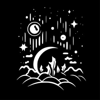 Celestial - Minimalist and Flat Logo - Vector illustration