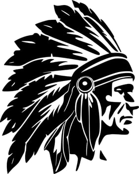 Chiefs, Black and White Vector illustration