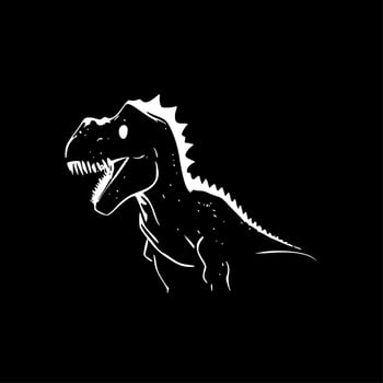 Dinosaur - Minimalist and Flat Logo - Vector illustration