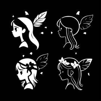Fairies - High Quality Vector Logo - Vector illustration ideal for T-shirt graphic