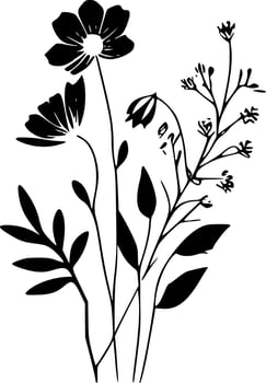 Floral - High Quality Vector Logo - Vector illustration ideal for T-shirt graphic