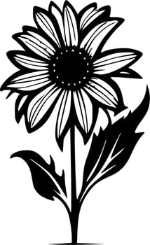 Flower - Minimalist and Flat Logo - Vector illustration