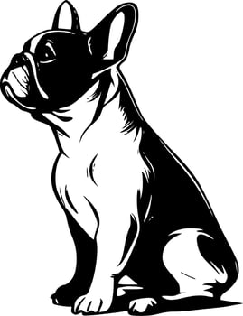 French Bulldog - High Quality Vector Logo - Vector illustration ideal for T-shirt graphic