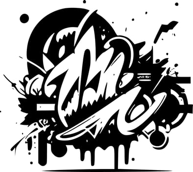 Graffiti - Minimalist and Flat Logo - Vector illustration