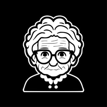 Grandma - High Quality Vector Logo - Vector illustration ideal for T-shirt graphic