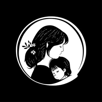 Mom Life - High Quality Vector Logo - Vector illustration ideal for T-shirt graphic