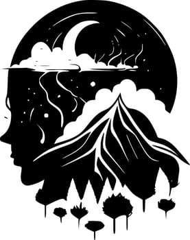 Mystical - High Quality Vector Logo - Vector illustration ideal for T-shirt graphic