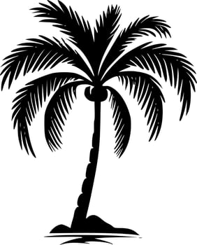Palm Tree - Minimalist and Flat Logo - Vector illustration